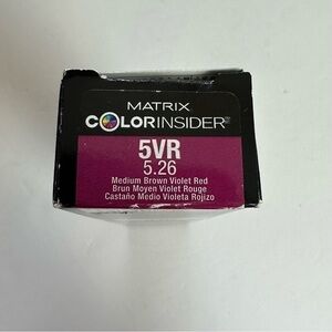 Matrix Color Insider 5VR Permanent Hair Color Medium Brown Violet Red NEW